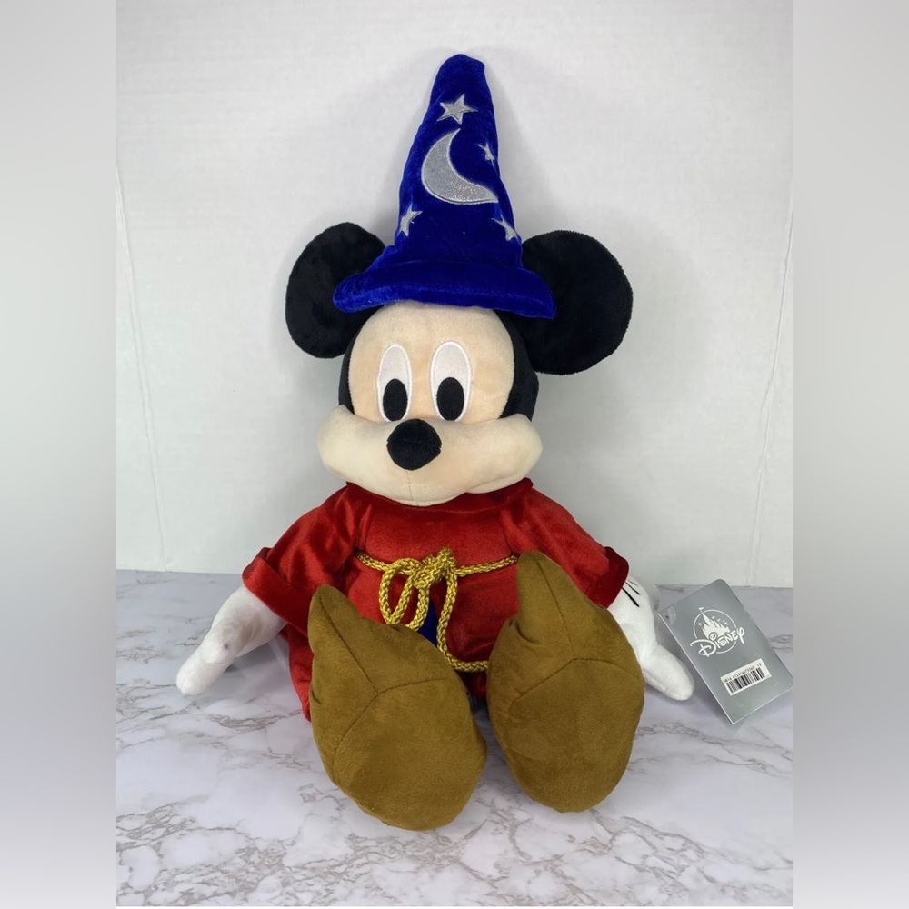Disney Mickey Mouse Sorcerer’s Apprentice Soft Plush Toy‎ Fantasia Wizard